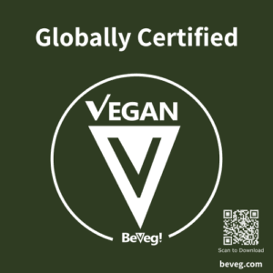 BeVeg Vegan Certification Sticker for Vegan Products