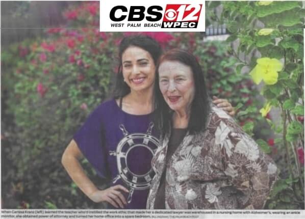 CBS12: Woman caring for former ballet teacher with Alzheimer’s has no regrets